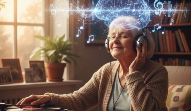 Description of sound‑driven brainwave entrainment process activating gamma, theta, and delta networks for cognition